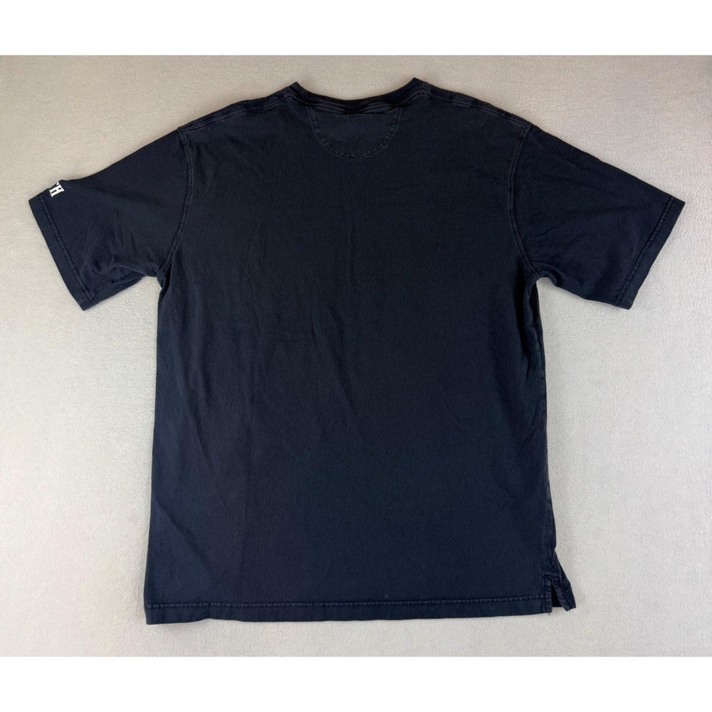Duluth Trading Co T-Shirt Mens Large Navy Blue Party Beaver Graphic Longtail T - Picture 7 of 7